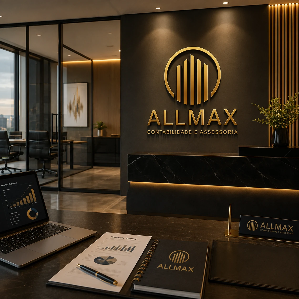 Identidade corporativa da Allmax Group