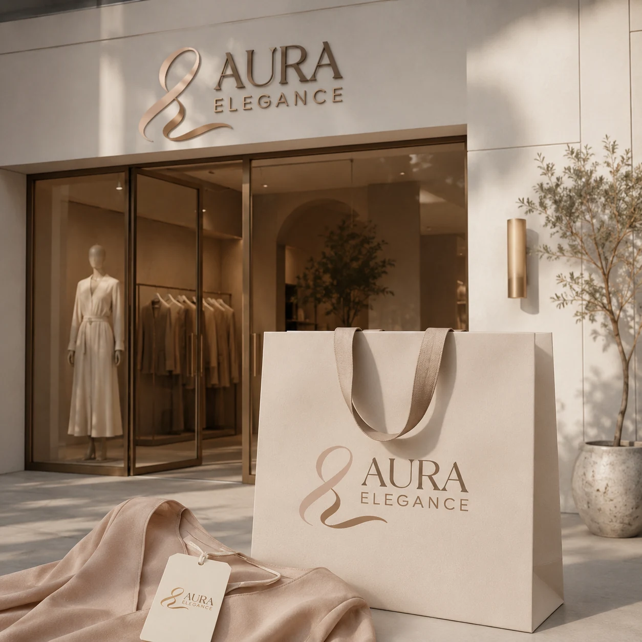 E-commerce e identidade da Aura Elegance