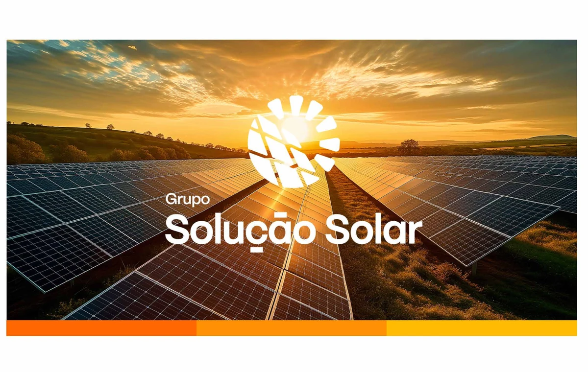 Identidade e site do Grupo Solução Solar